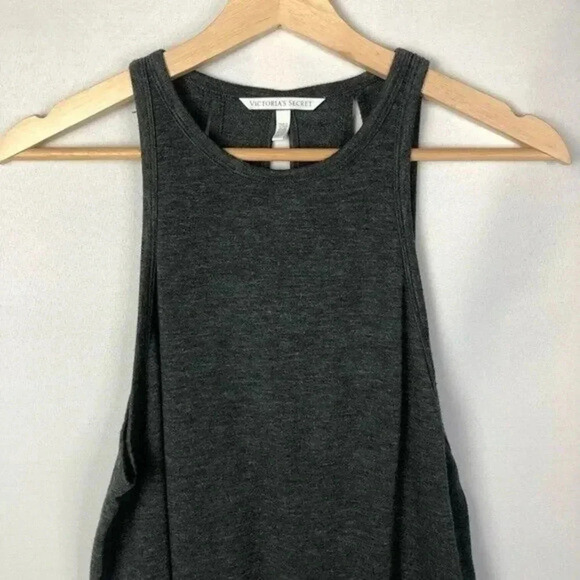 Victoria's Secret Heathered Black Lightweight Athletic Workout Tank Top XS - Picture 2 of 5